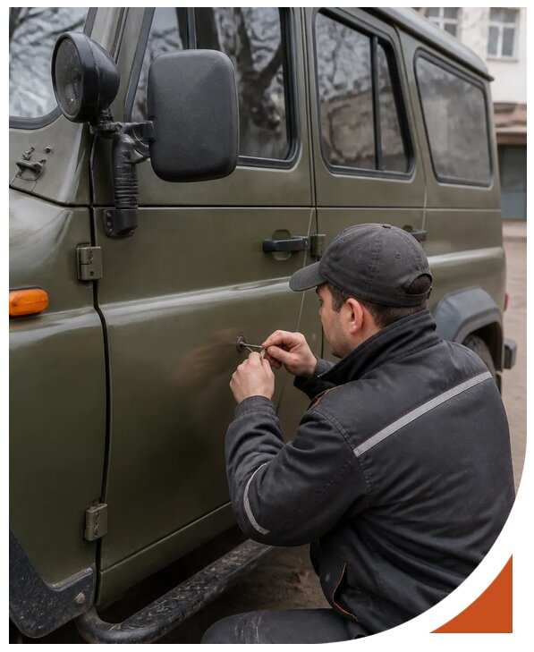 Профессиональное вскрытие автомобиля УАЗ без повреждений в Миассе